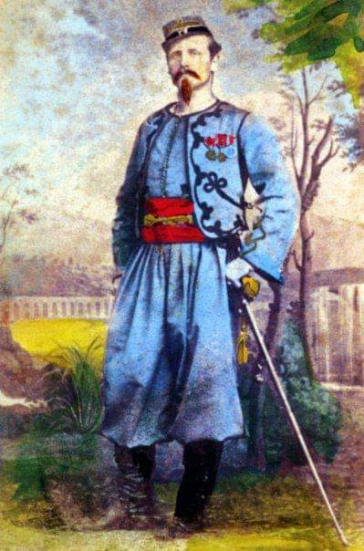 Portrait of Papal Zouave Commander Athanase de Charrette