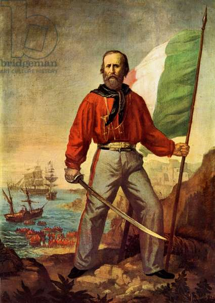 Papal Zouave carrying the pontifical flag, 1867 campaign