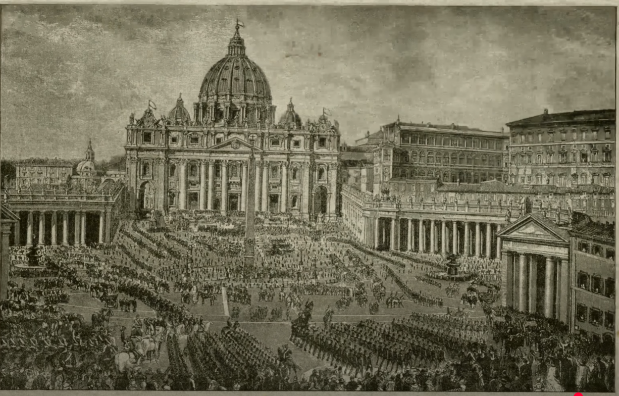 The Papal Army departs St. Peter’s Square, September 21, 1870