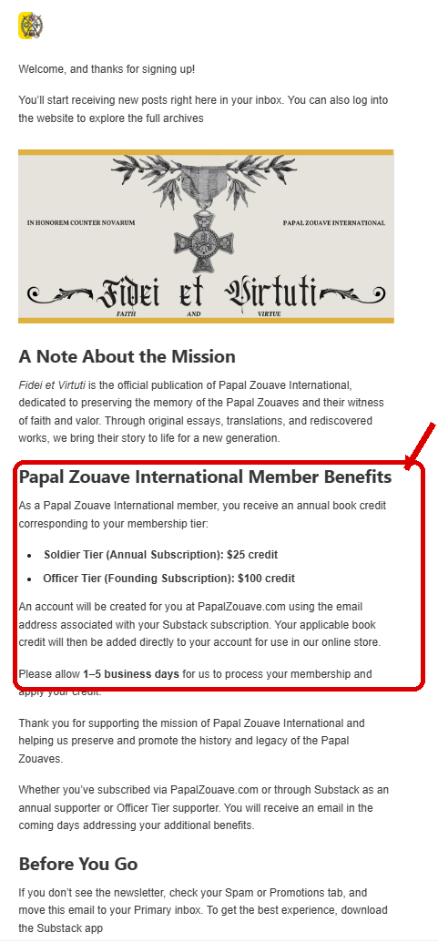 Step 4: Check your welcome email